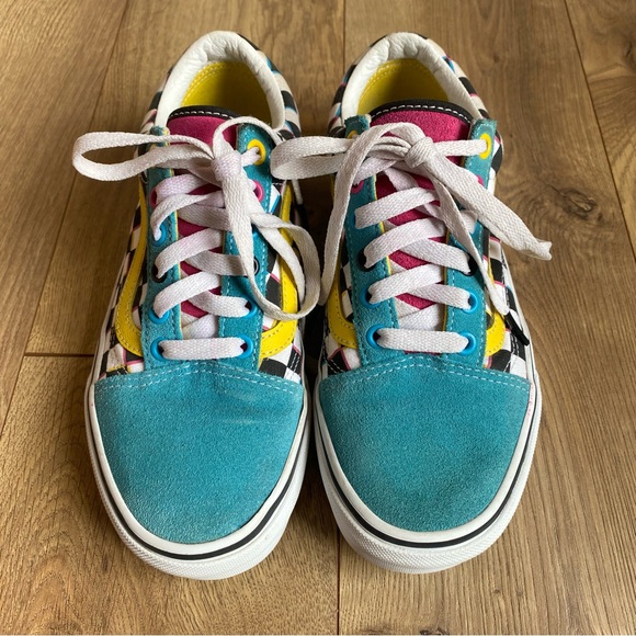 Vans Old Skool Crazy Checks Multi Shoes Women’s Size 7 Men’s Size 5.5 - Picture 5 of 10